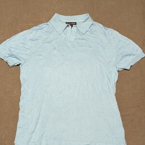 Banana Republic Sky Blue Luxury Blend Shirt